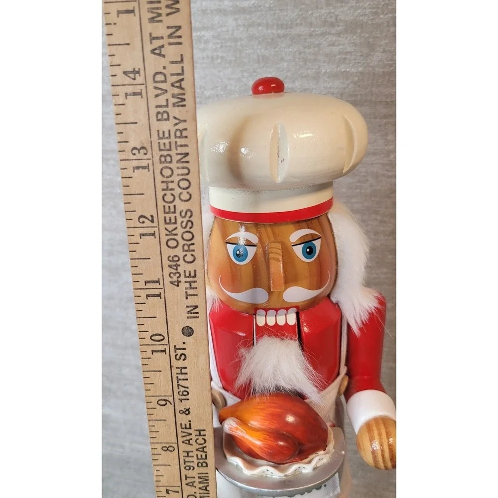 Vintage Target 2005 Wooden Nutcracker Bon Appetit Thanksgiving Turkey Limited Ed